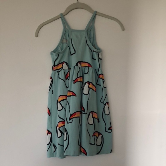 Kids Toucan Print Dress - Green - Picture 4 of 6